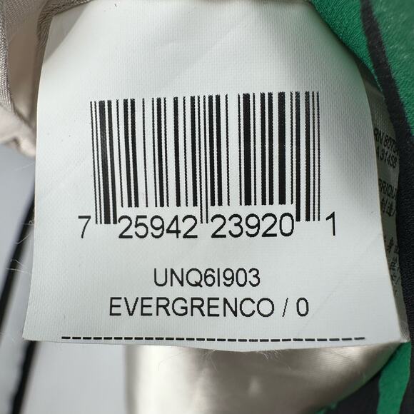 BCBGMaxAzria Green/Blue/White Printed Evergrenco Strapless Dress Womens Size 0 - Picture 10 of 16